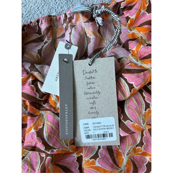 NWT Devotion Twins Platania Ruffled Asymmetric One Shoulder Top, Large $185 E10 - Picture 5 of 9